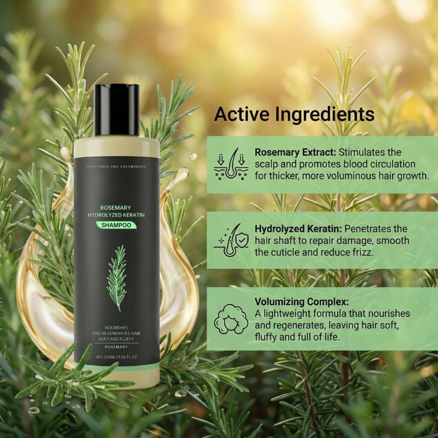 Organic Rosemary Hair Growth Shampoo